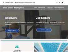Tablet Screenshot of firstchoiceemployment.com